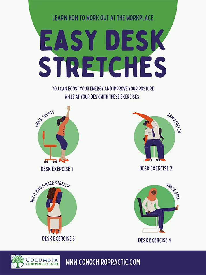 Chiropractic Columbia MO Desk Stretches